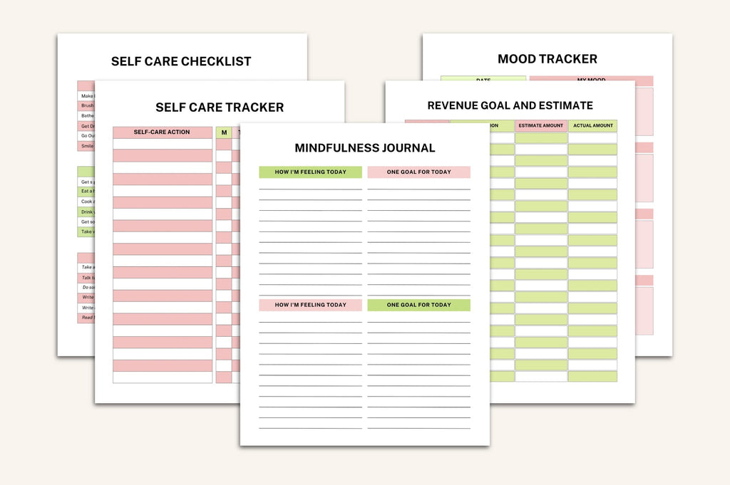 ADHD Brain Dump Journal with mindfulness and journaling pages