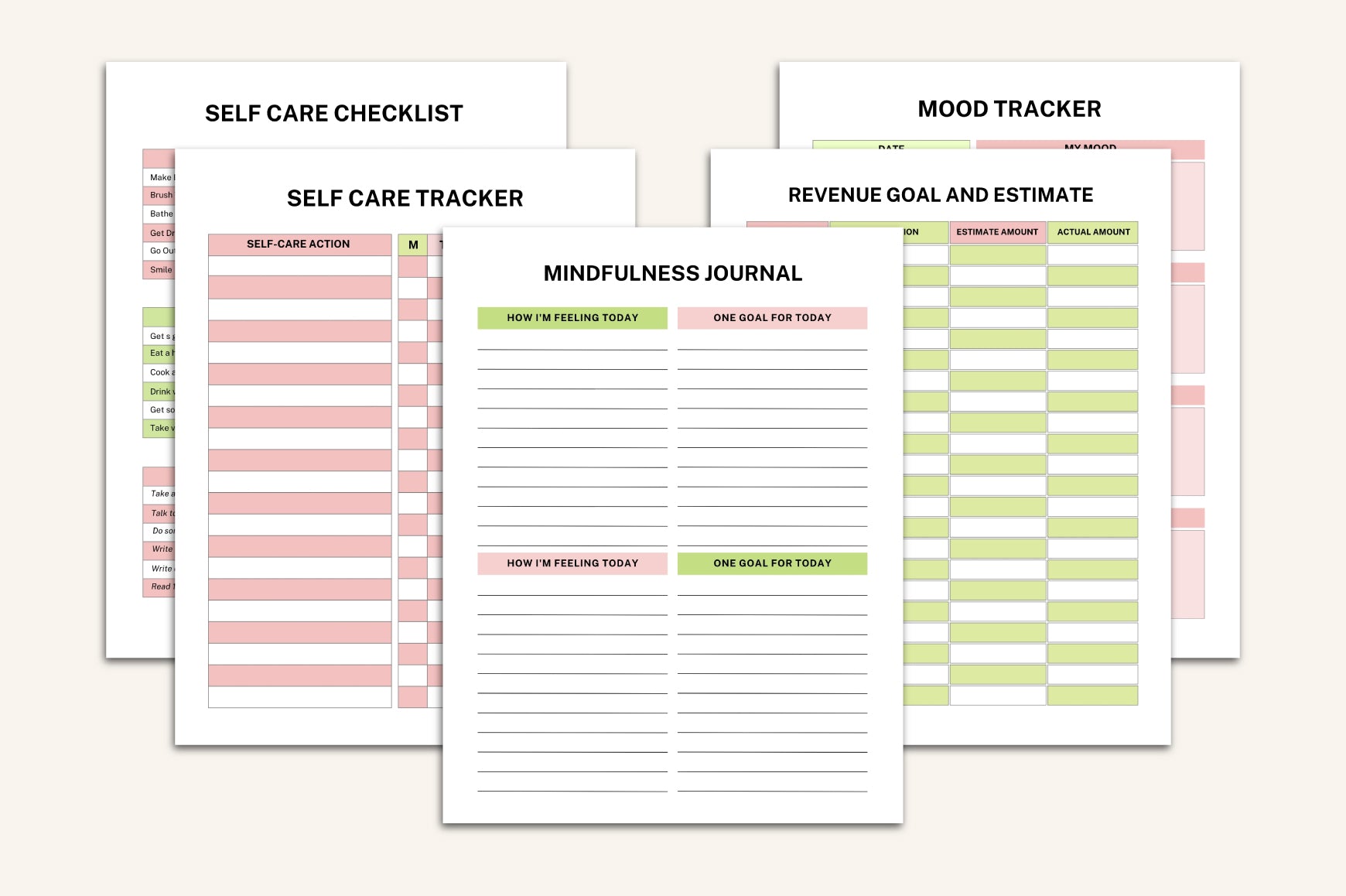 ADHD Brain Dump Journal with mindfulness and journaling pages