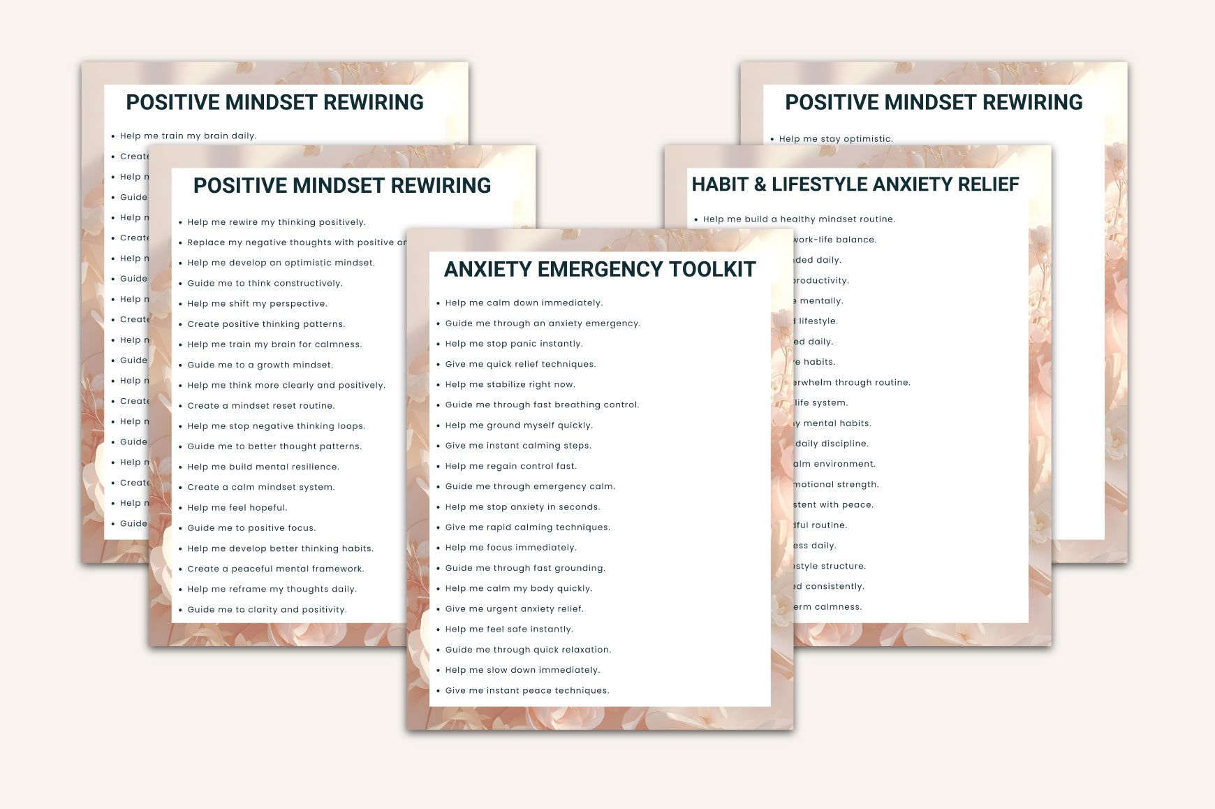 Anxiety Relief Prompts