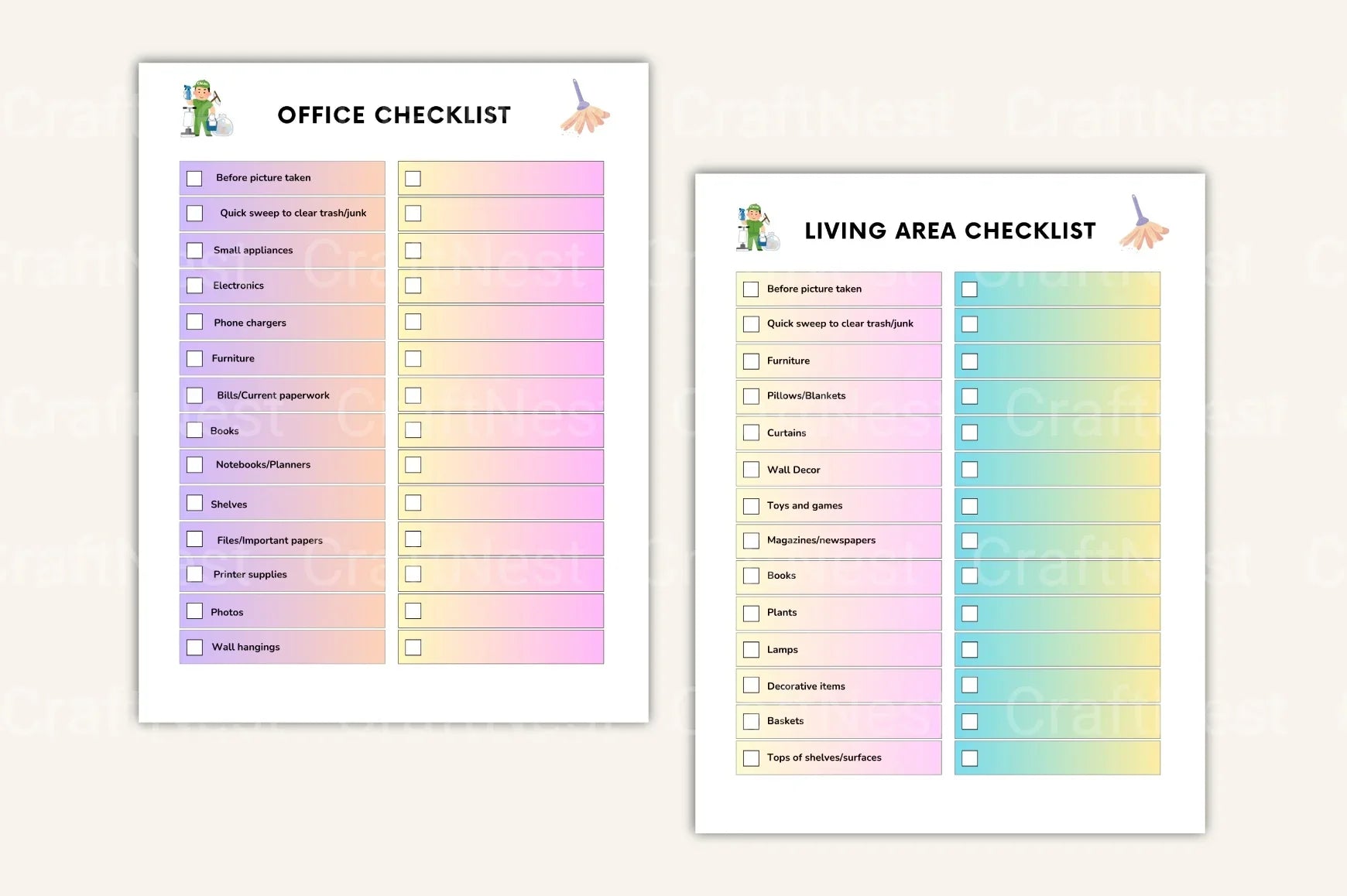 ADHD Cleaning Tips and Strategies printable organization tips
