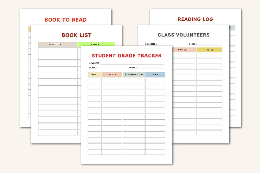 School Year For Kids Planner