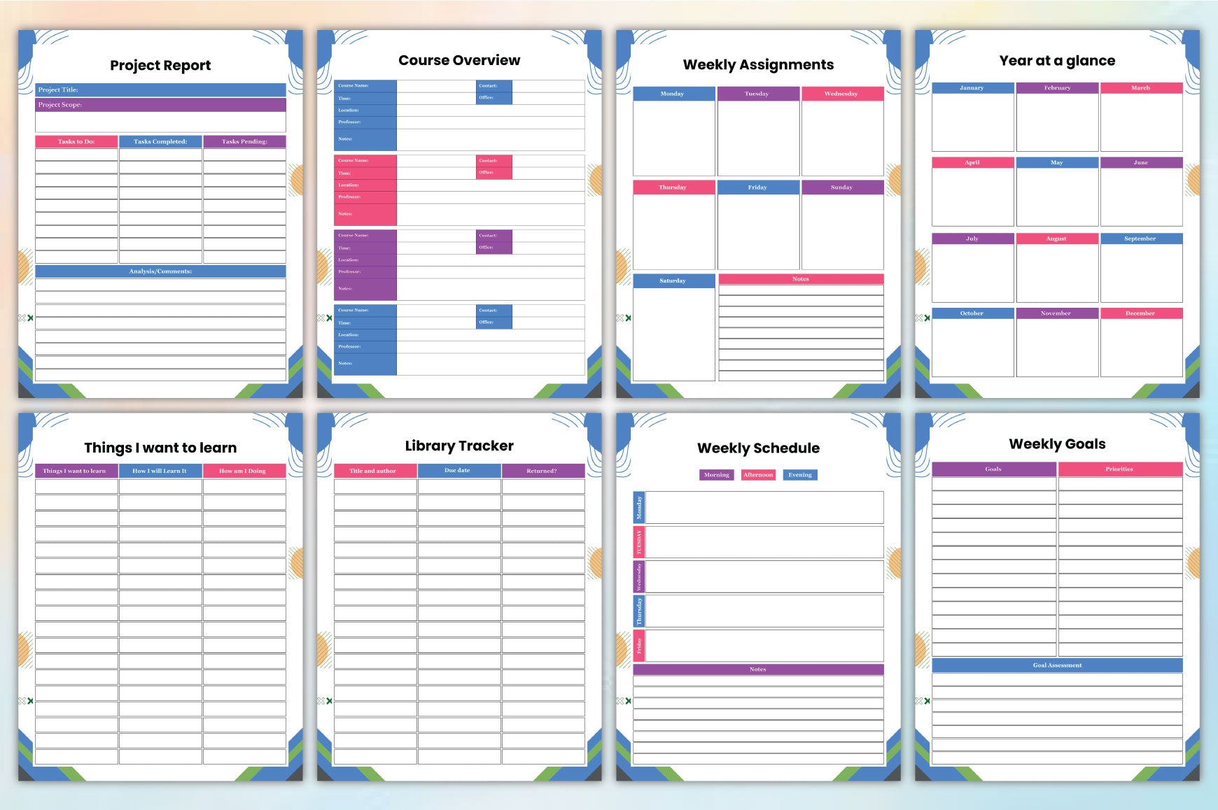Student Success Method Planner