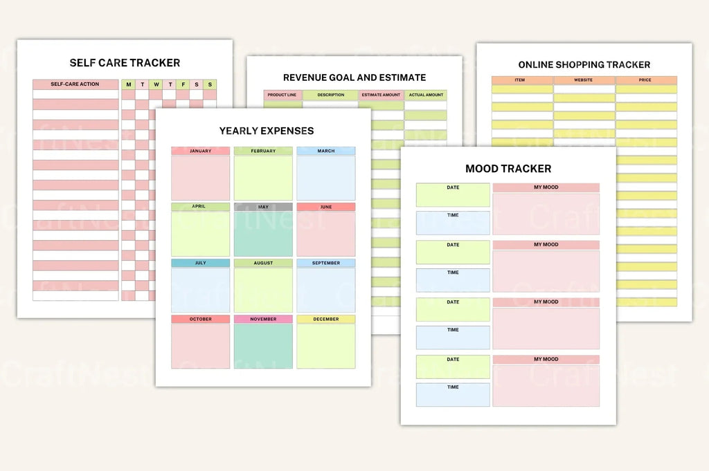 ADHD Printable Planner complete brain dump workbook preview