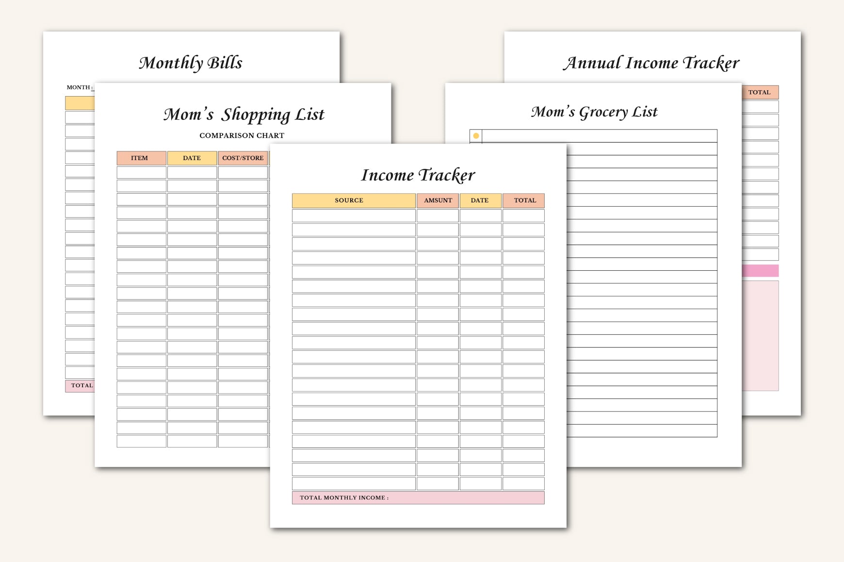 Busy Mom Planner