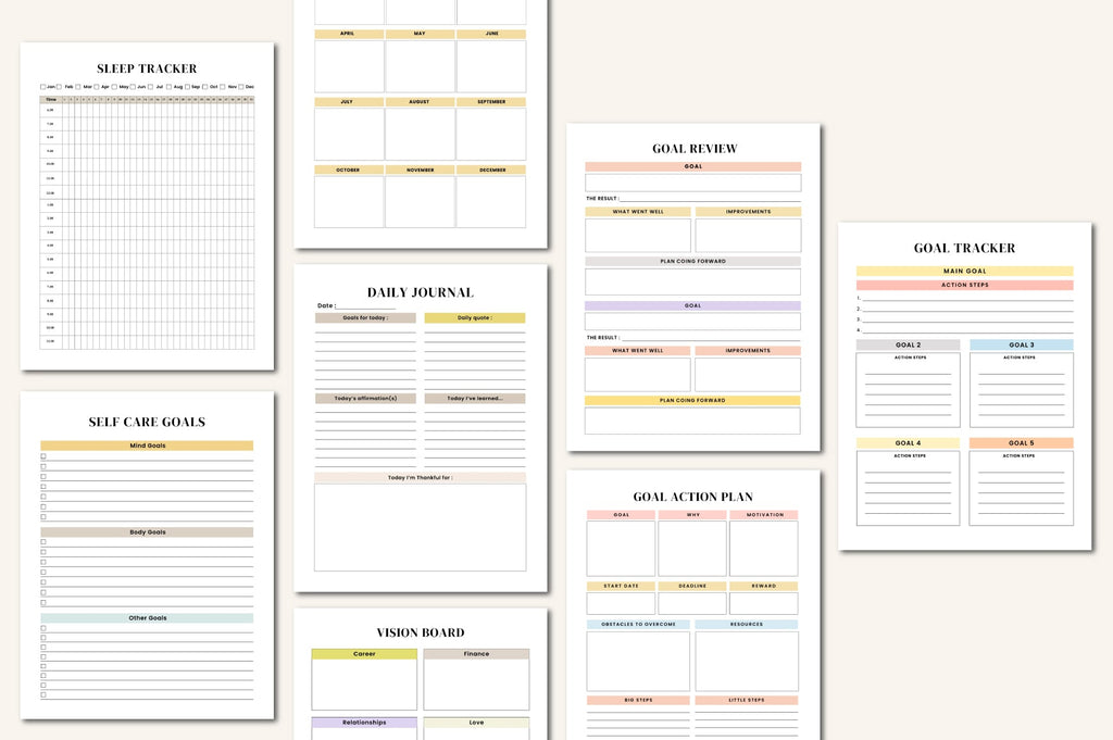 Life Goals Vision Board Workbook