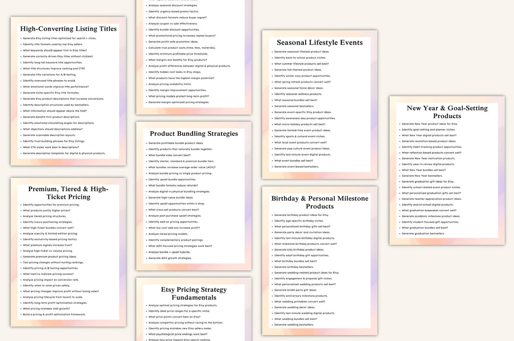 Etsy Product Idea Prompts