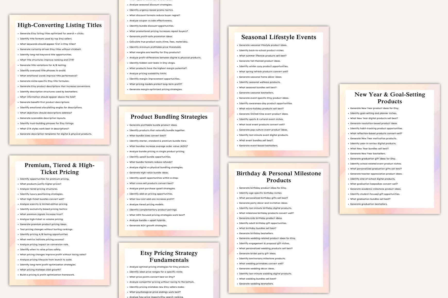 Etsy Product Idea Prompts