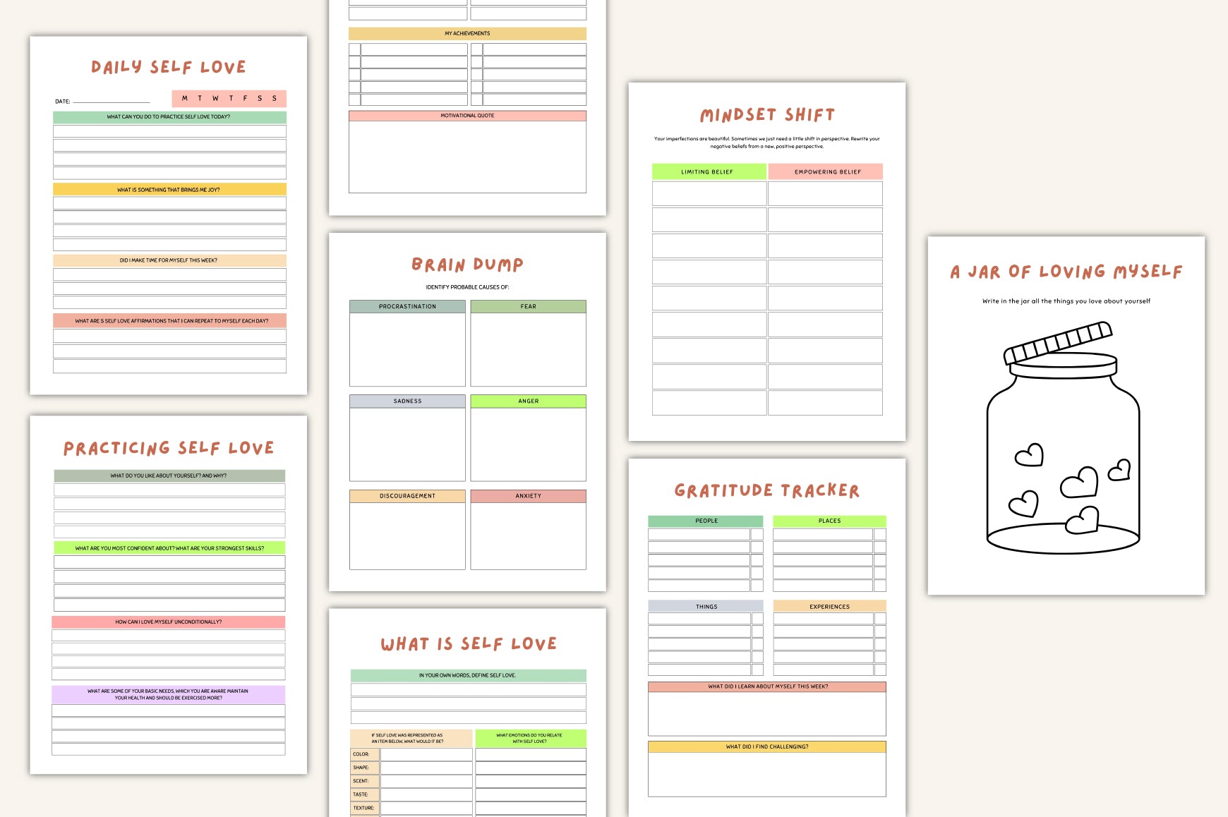Anxiety Relief Self-Care Journal