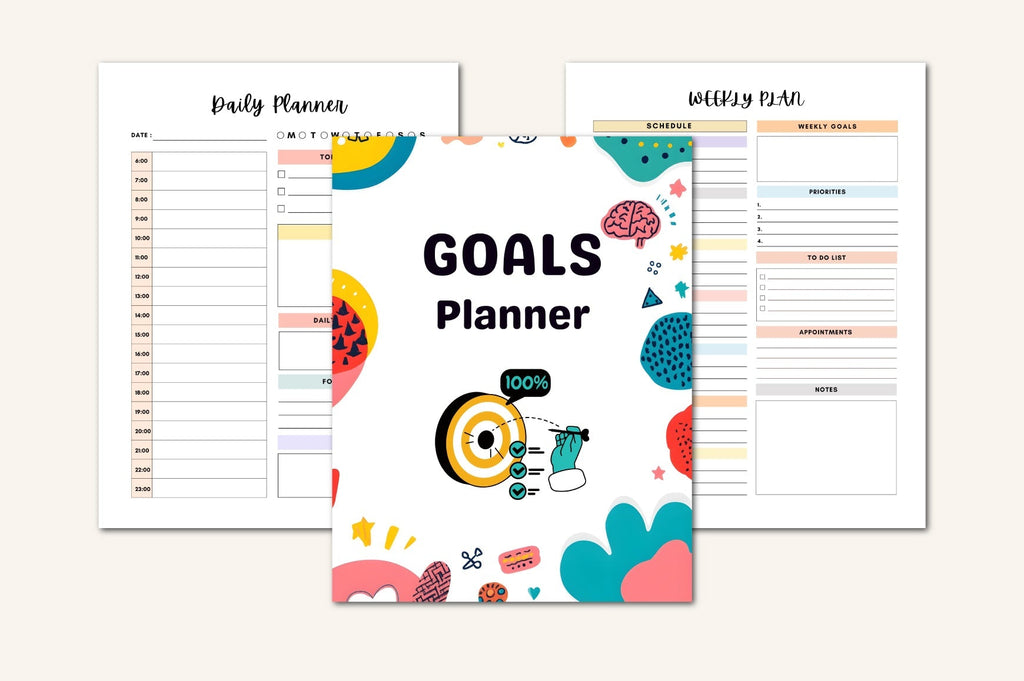 ADHD Mega Planner with life organization and planning worksheets