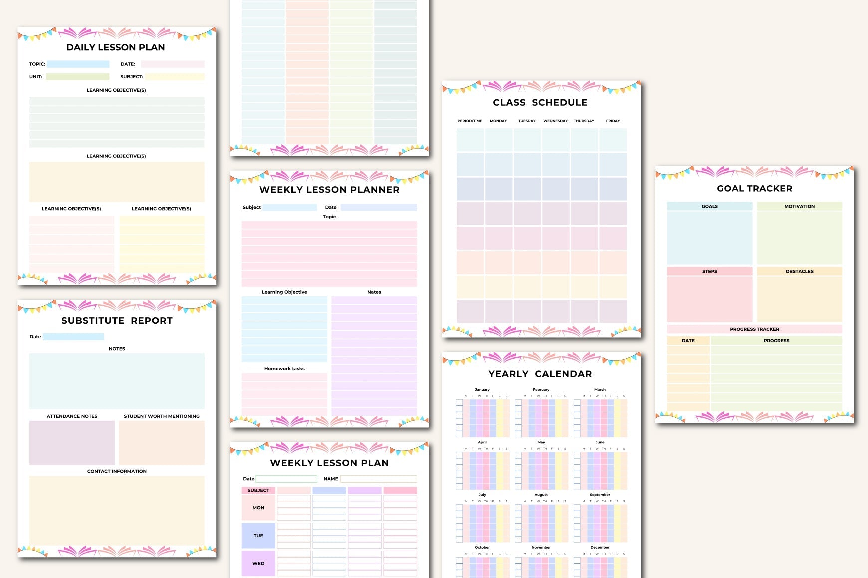 Teacher Planner 100 Workbook