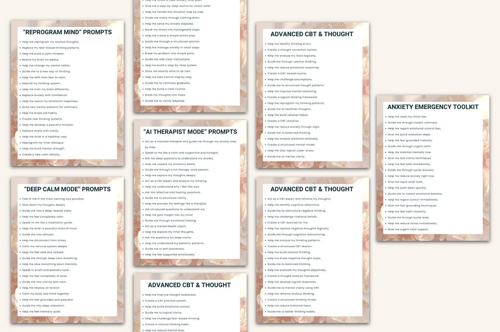 Anxiety Relief Prompts