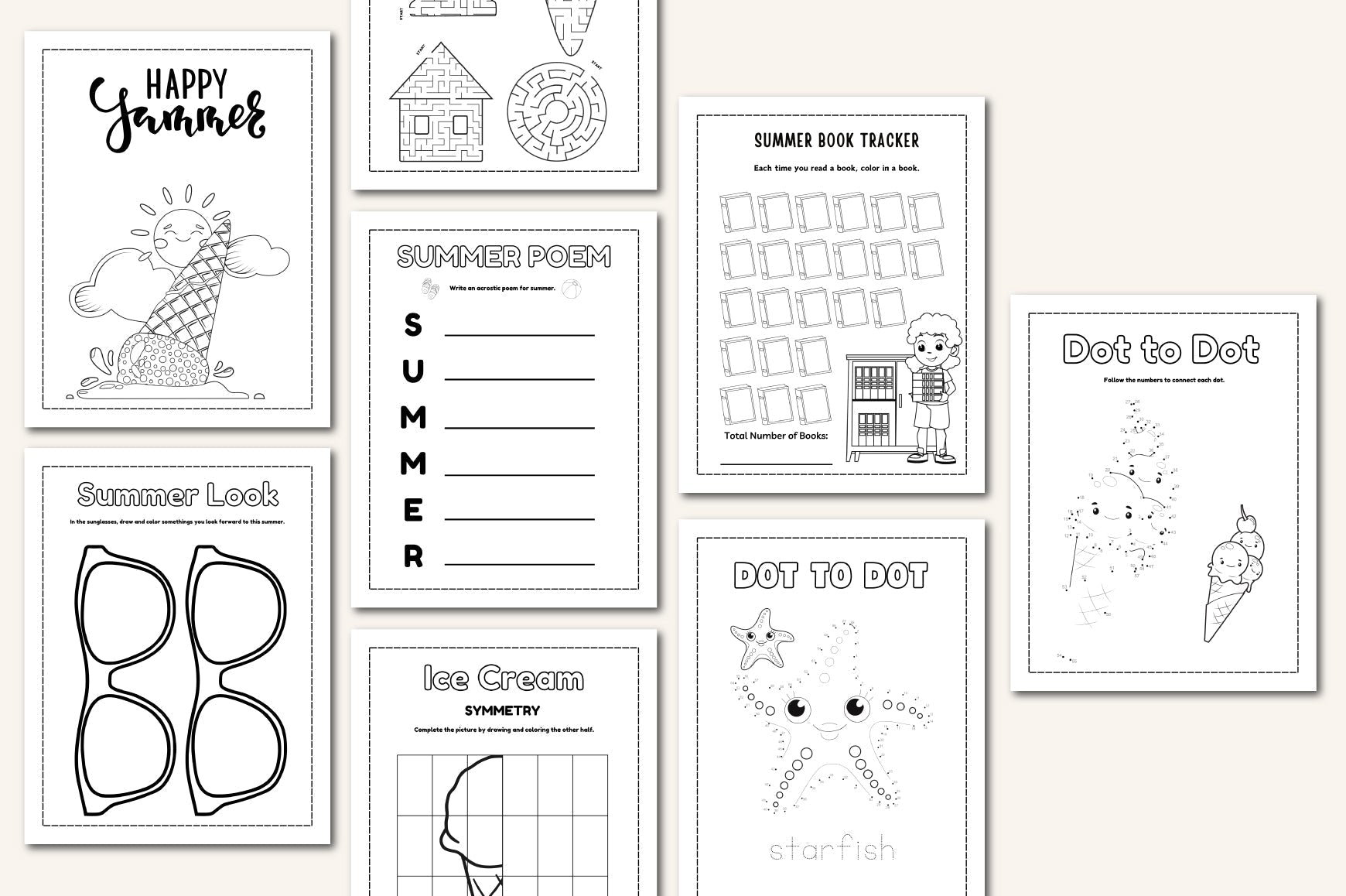 Summer Activity Planner for Children