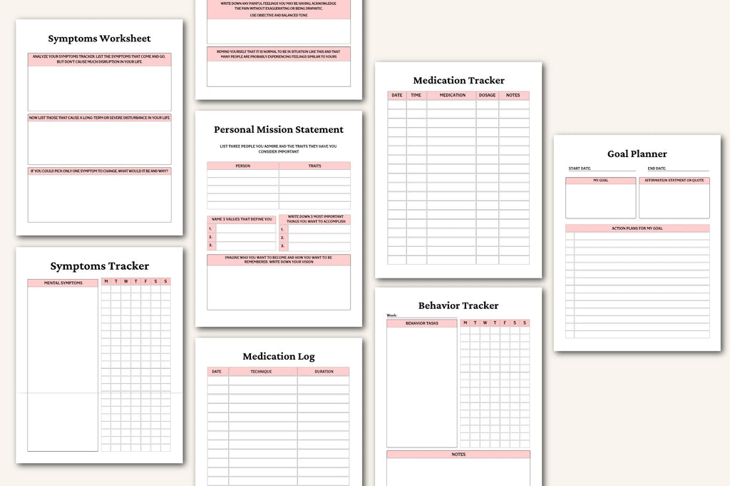 Anxiety Depression Workbooks