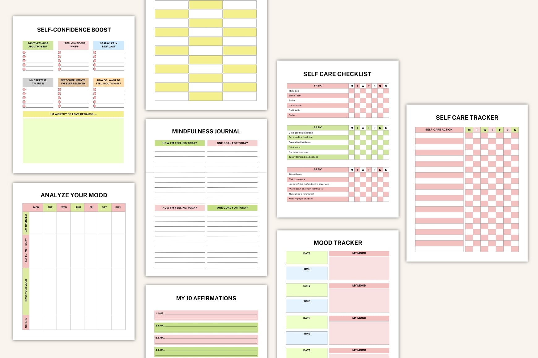ADHD Brain Dump Book with printable planning and brain dump pages