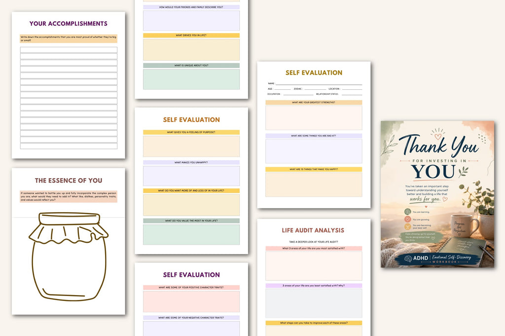 Adhd Emotional Self Discovery Workbook