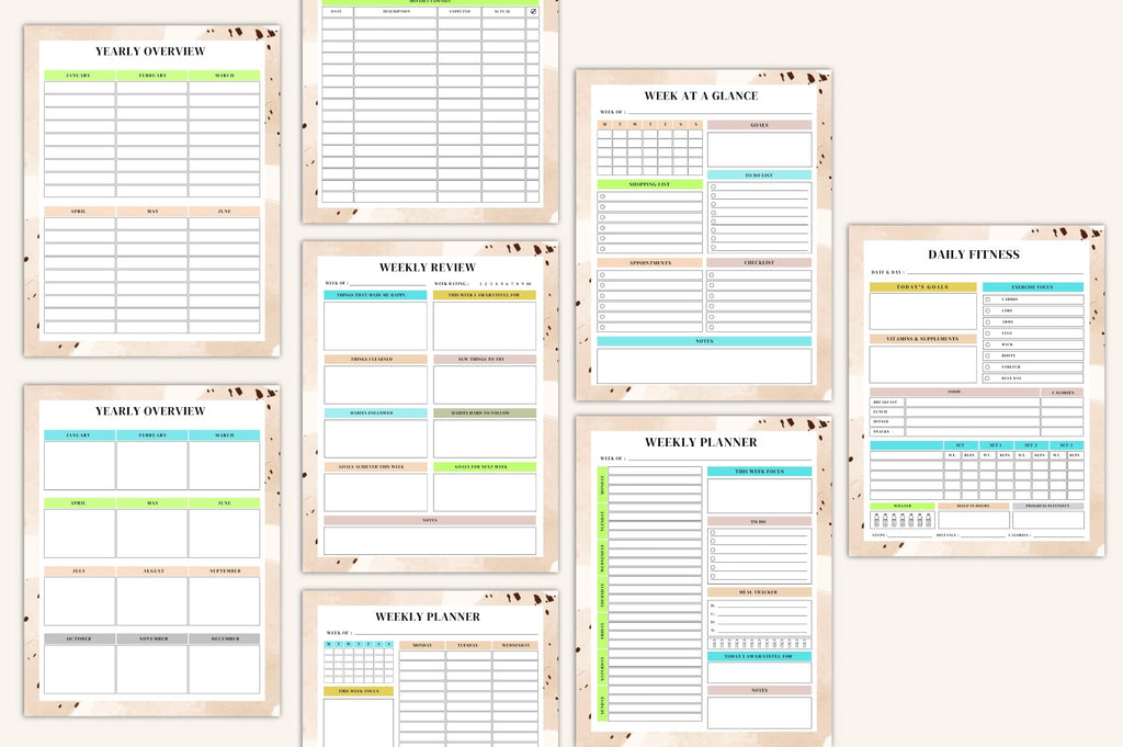 Yearly Daily Weekly Monthly Planner