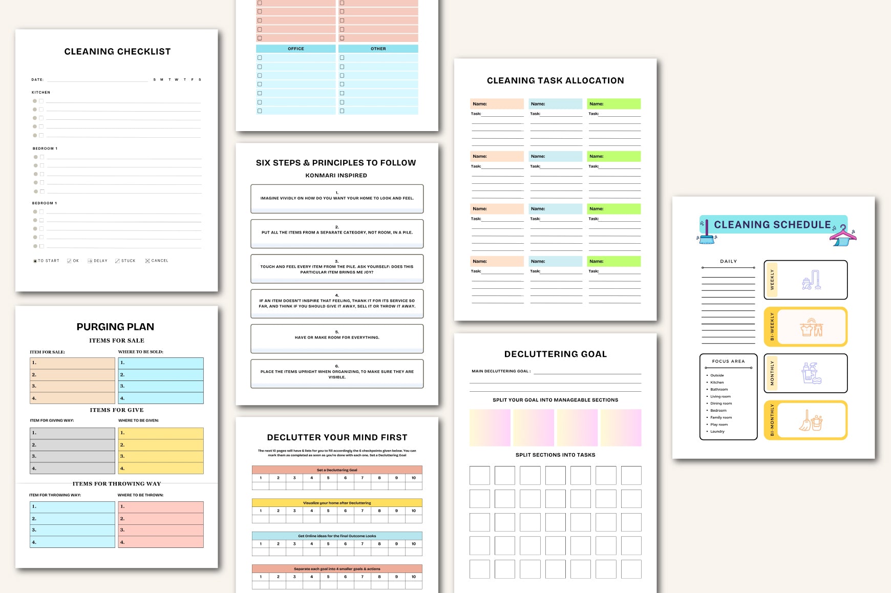 Decluttering Planner