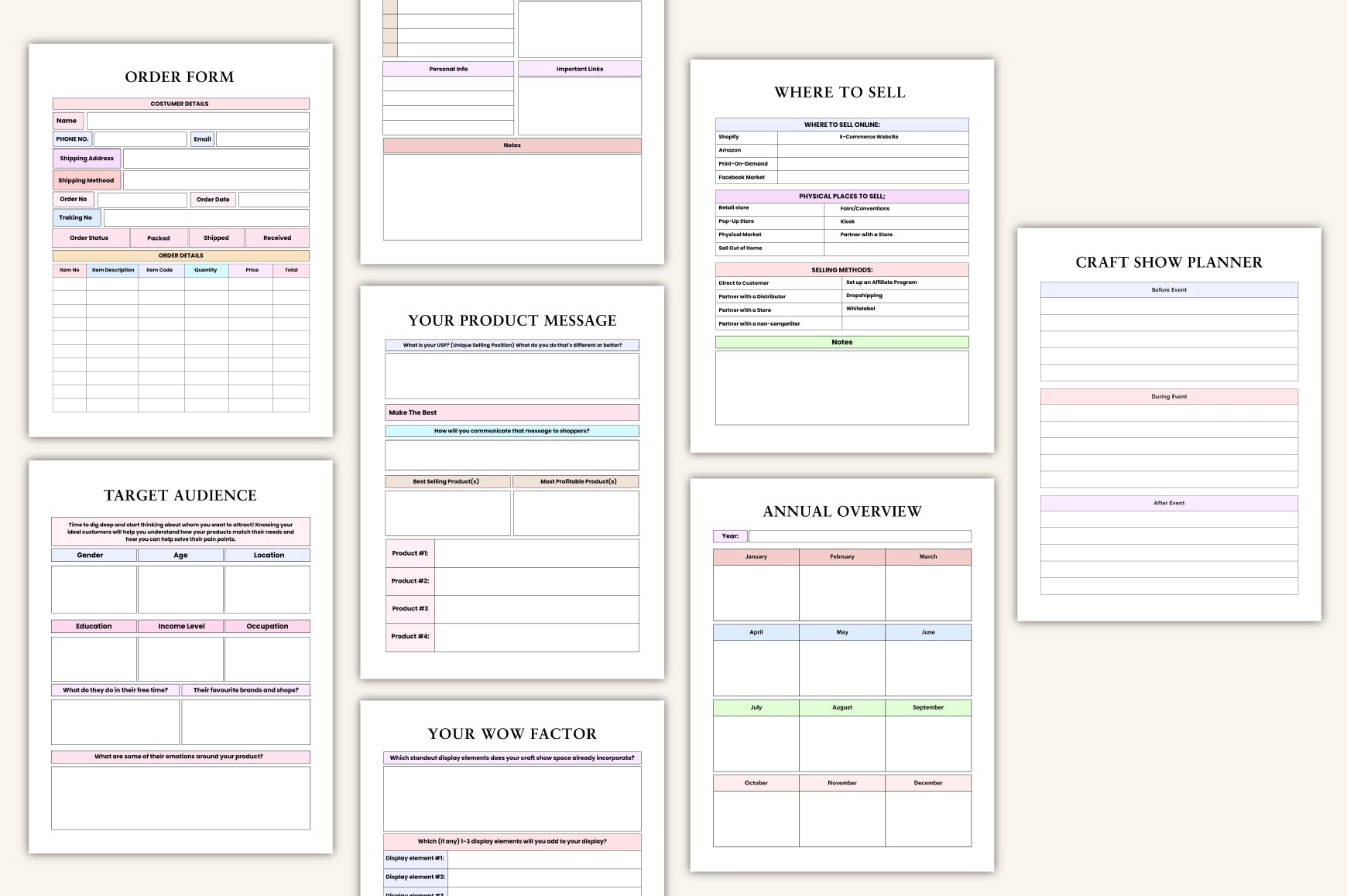 Craft Business Planner