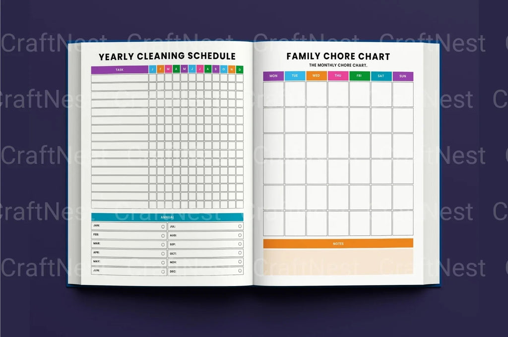 ADHD Printable Planner home organization and decluttering workbook