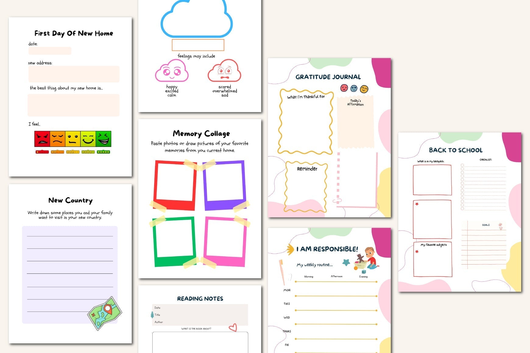 Yearly Activities Kids Planner