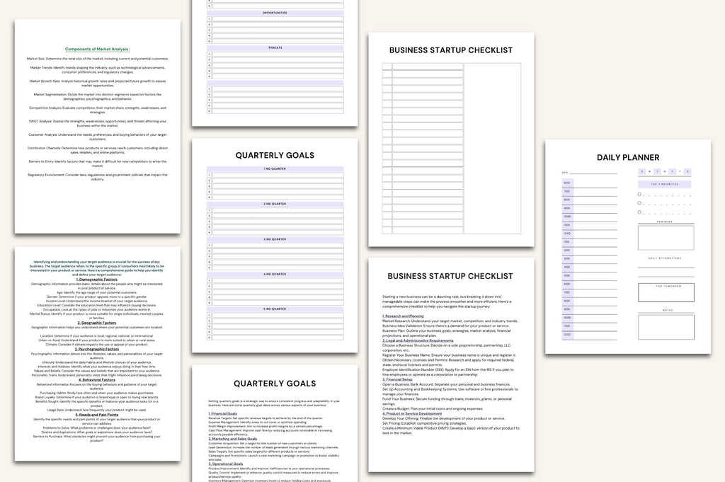 Entrepreneur Success Workbook