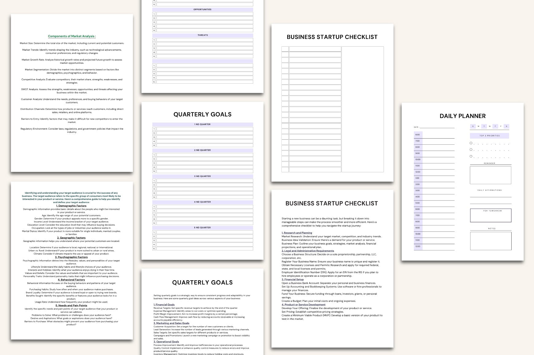 Entrepreneur Success Workbook