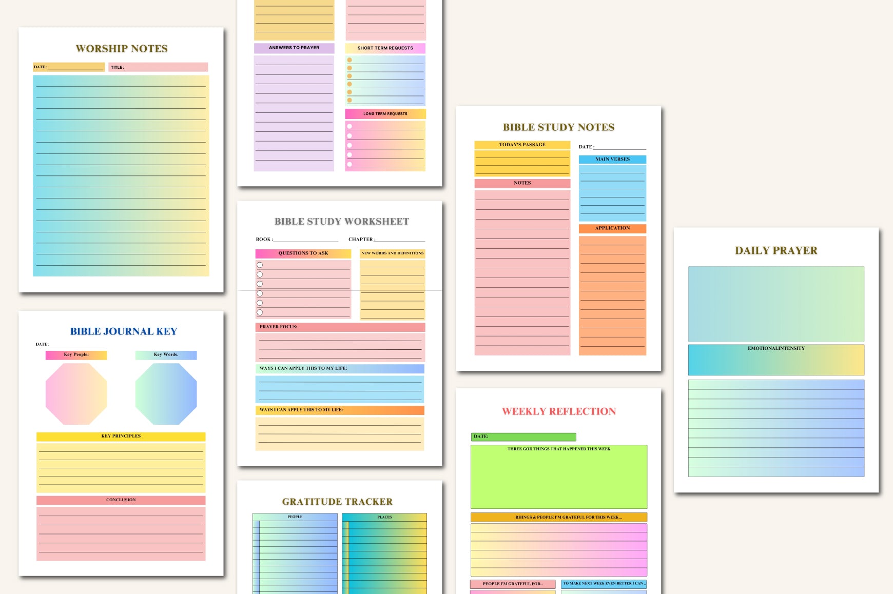 Bible Study Journal