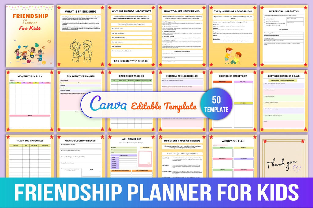 Friendship Planner for Kids