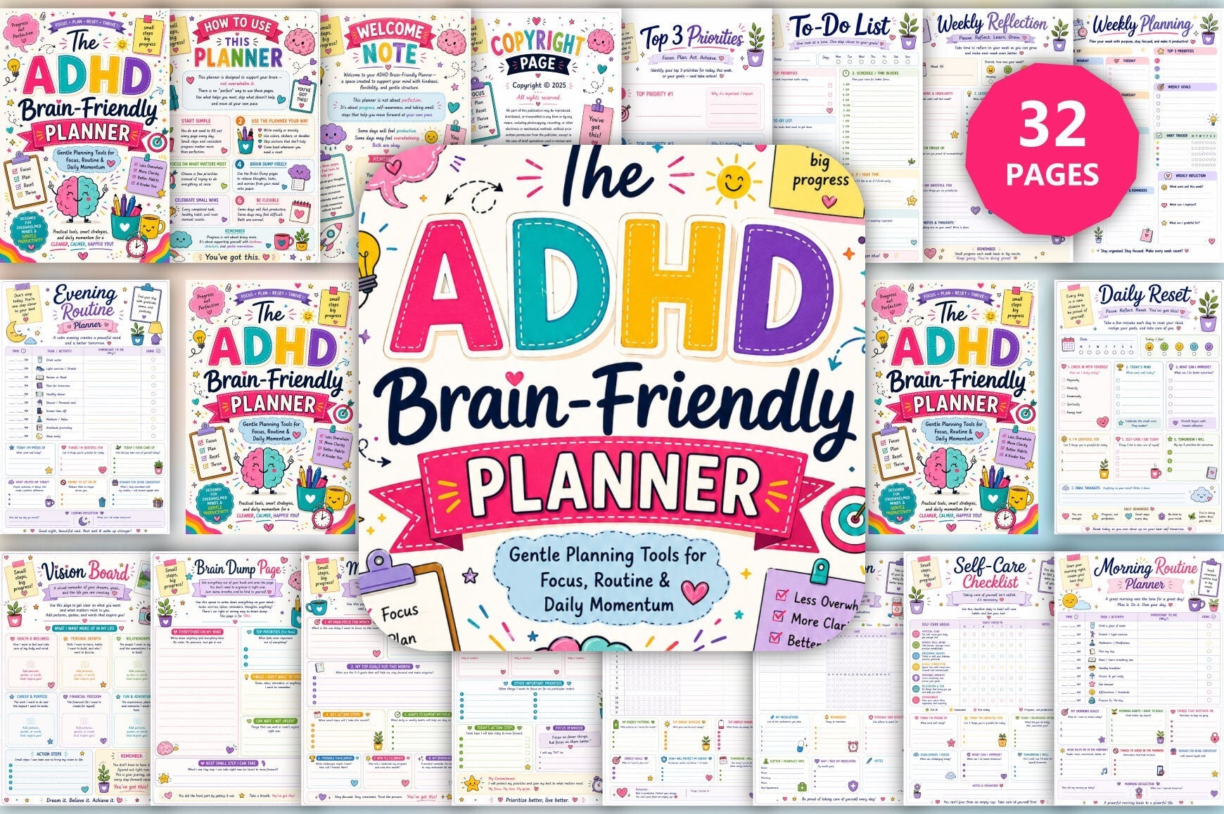 The Adhd Brain Friendly Planner
