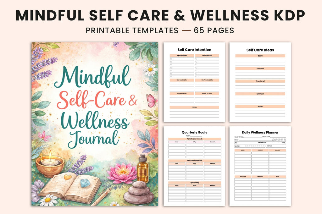 Mindful Self-Care Wellness Journal