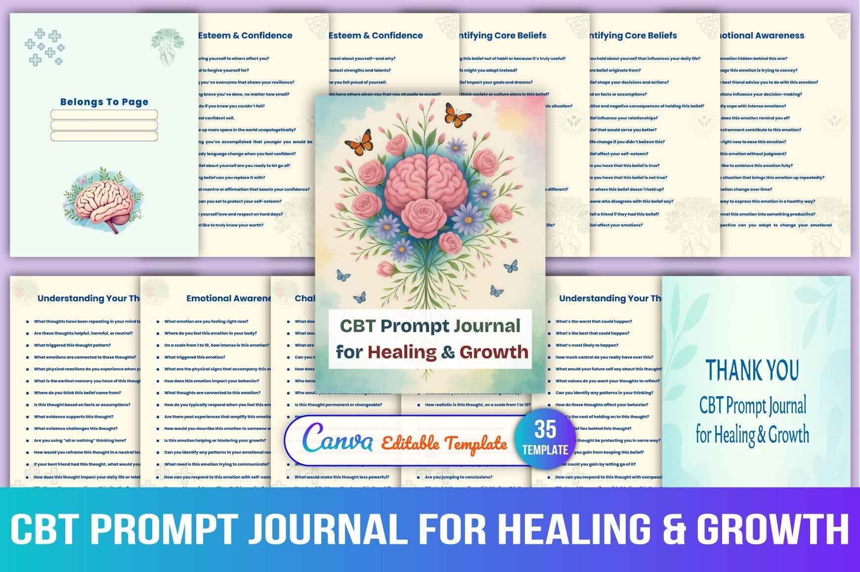 CBT for Healing and Growth Prompts