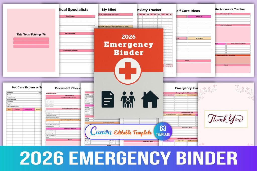 Emergency Binder Planner