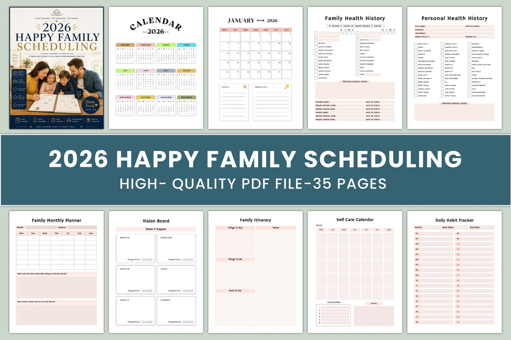 Happy Family Scheduling Planner