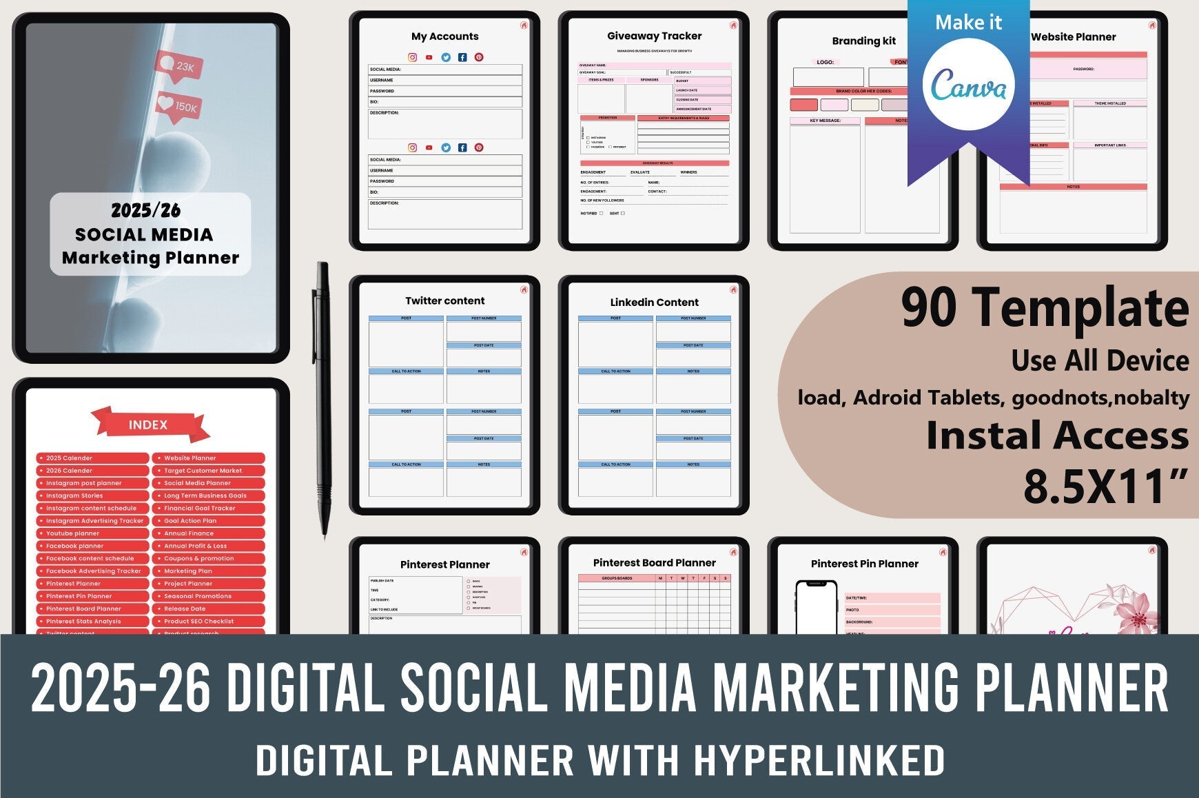 Social Media Marketing Planner