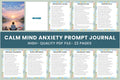 Calm Mind Anxiety Prompts