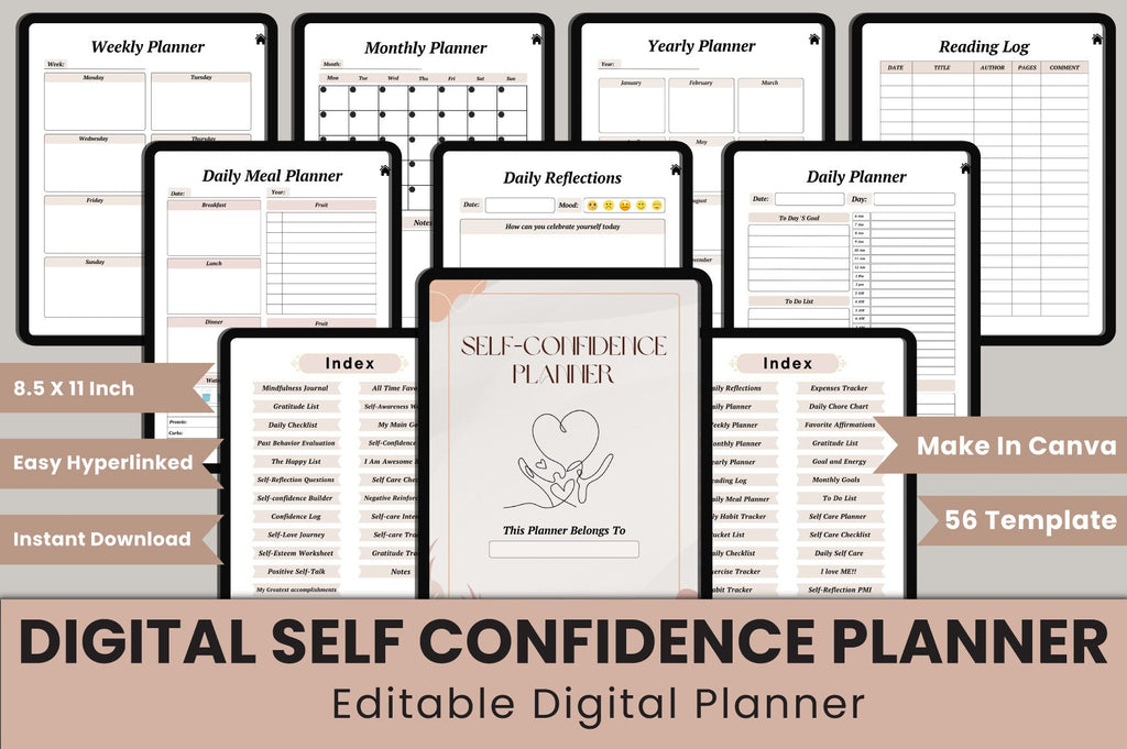Self Confidence Planner