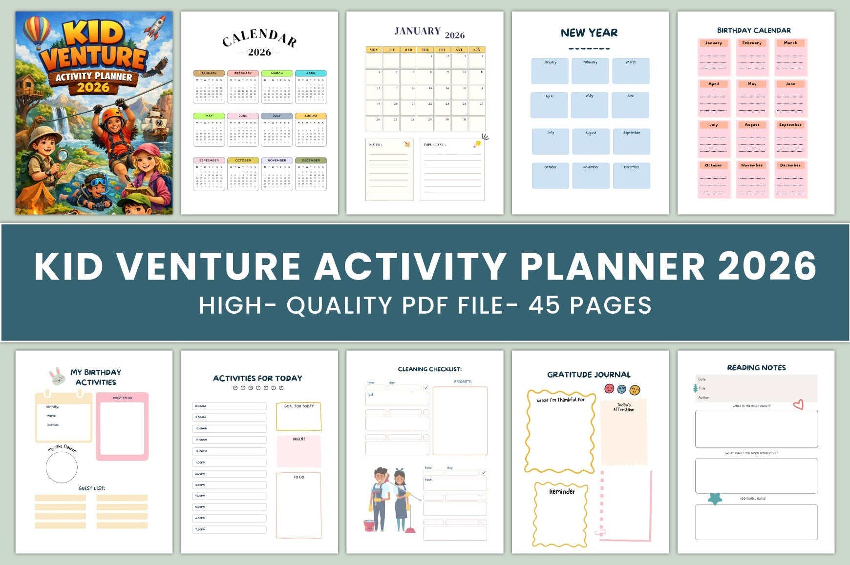 Kid Venture Activity Planner