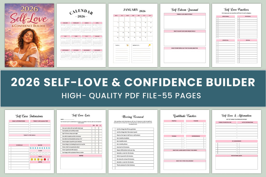 Self Love Confidence Builder Journal
