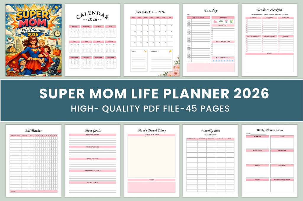 Super Mom Life Planner