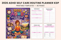 ADHD Self-Care Routine Planner printable self-care planner cover