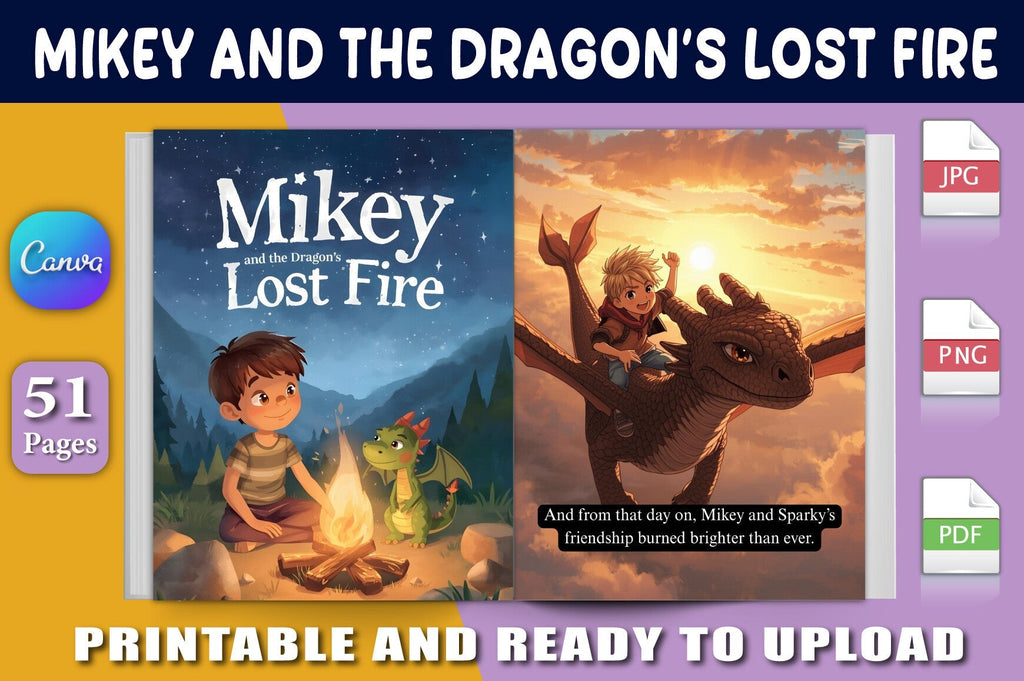 Mikey and the Dragon's Lost Fire Book