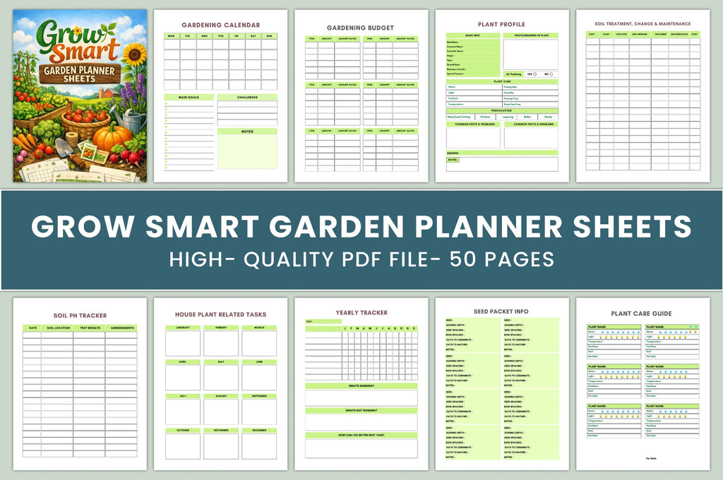 Grow Smart Garden Sheets Planner
