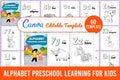 Alphabet Preschool Learning Planner for Kids