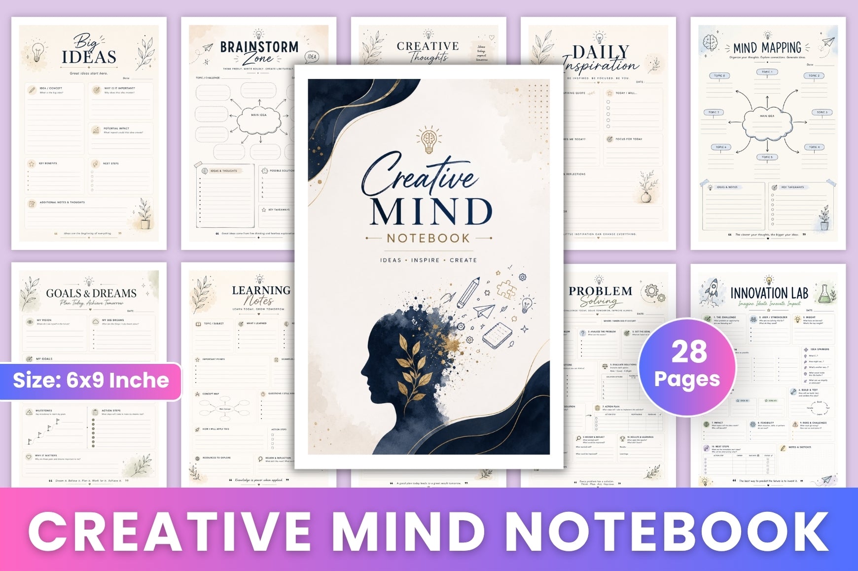 Creative Mind Notebook Book