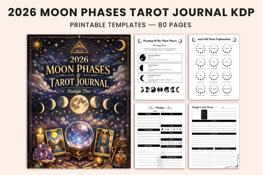 Moon Phases Tarot Journal