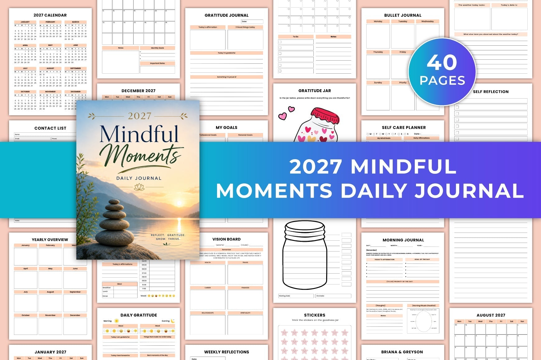 Mindful Moments Daily Journal