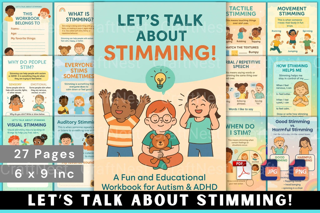 Understanding Stimming A Comprehensive Guide cover with printable guide