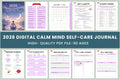 Calm Mind Self Care Journal