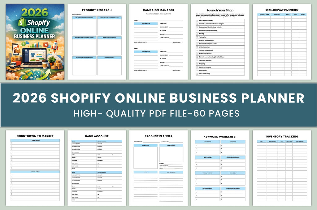 Shopify Online Business Planner