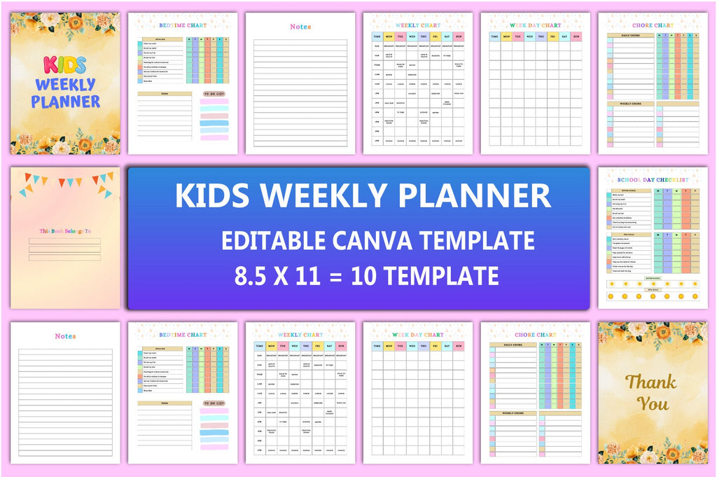 Kids Weekly Planner